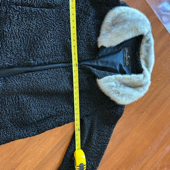 Exquisite Persian Lamb/Mink trim Coat 1950s - Picture 6 of 11